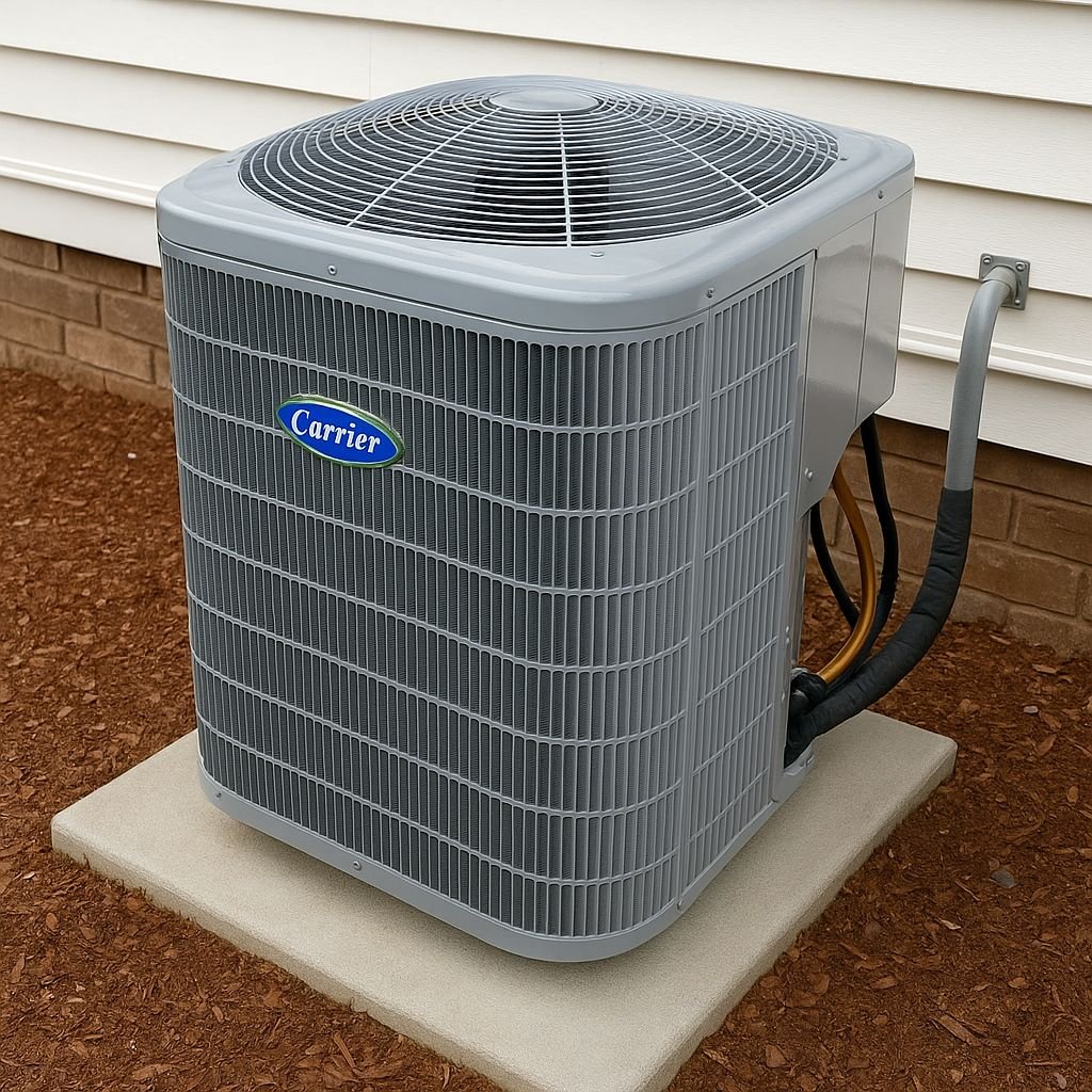 HVAC unit installed outside a Vado NM home by a professional HVAC contractor.